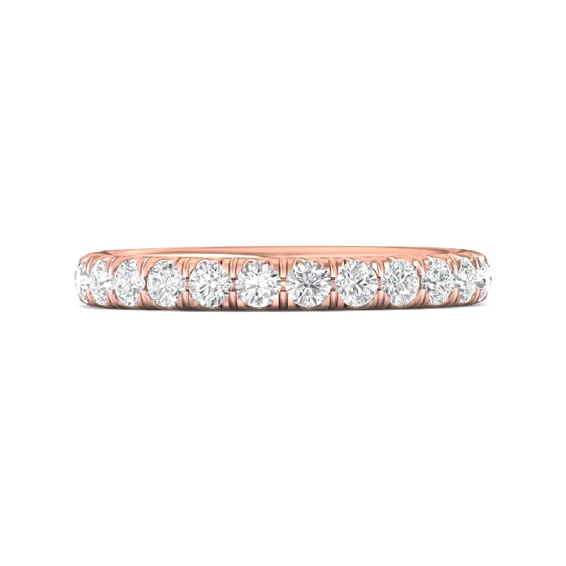 Solitaire Engagement Rings-Diamond Micropave Wedding Band