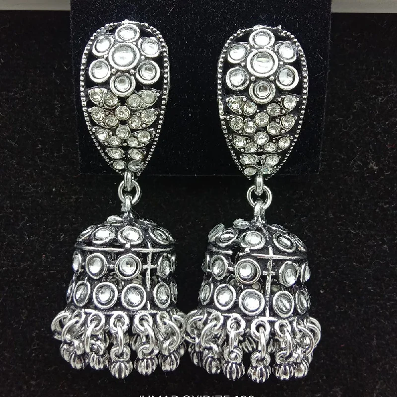 Customizable Earrings for Gifts-SP Jewellery Oxidised Plated Jhumki Earrings