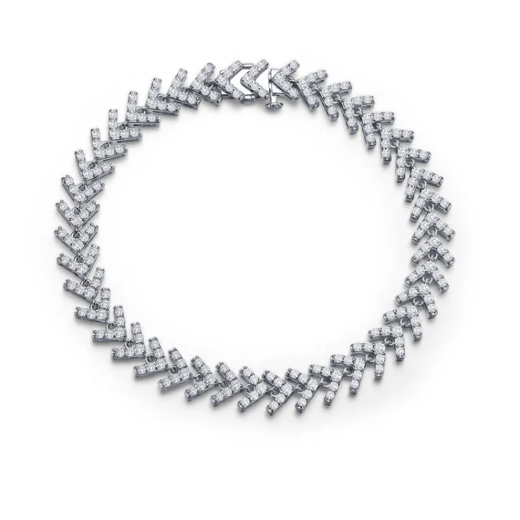 Adjustable Metal Bracelets-Fancy Fishbone Bracelet