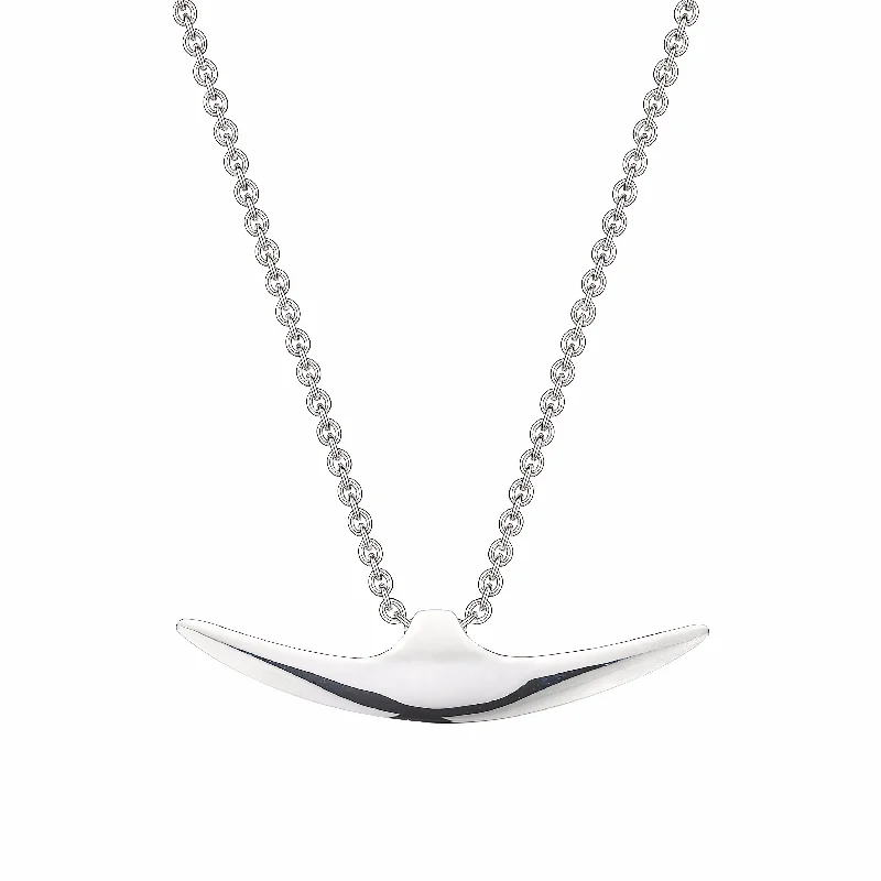 Dainty Silver Necklaces-Arc Necklace - Silver