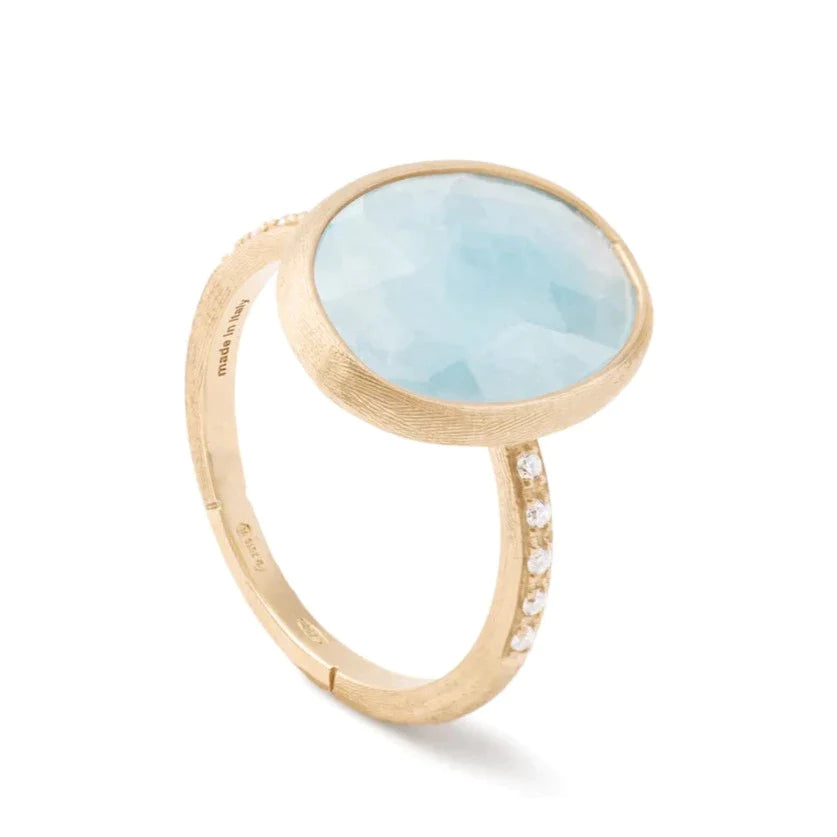 Handmade Gemstone Rings-Siviglia Aquamarine Ring