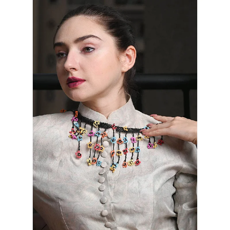 Opal Necklaces for Women-Odette Multicolour Metal Necklace