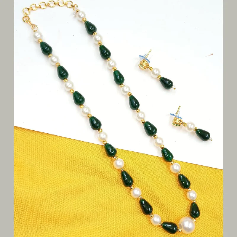 Luxury Diamond Necklaces-Padmawati Bangles Pearl And Beads Necklace Set