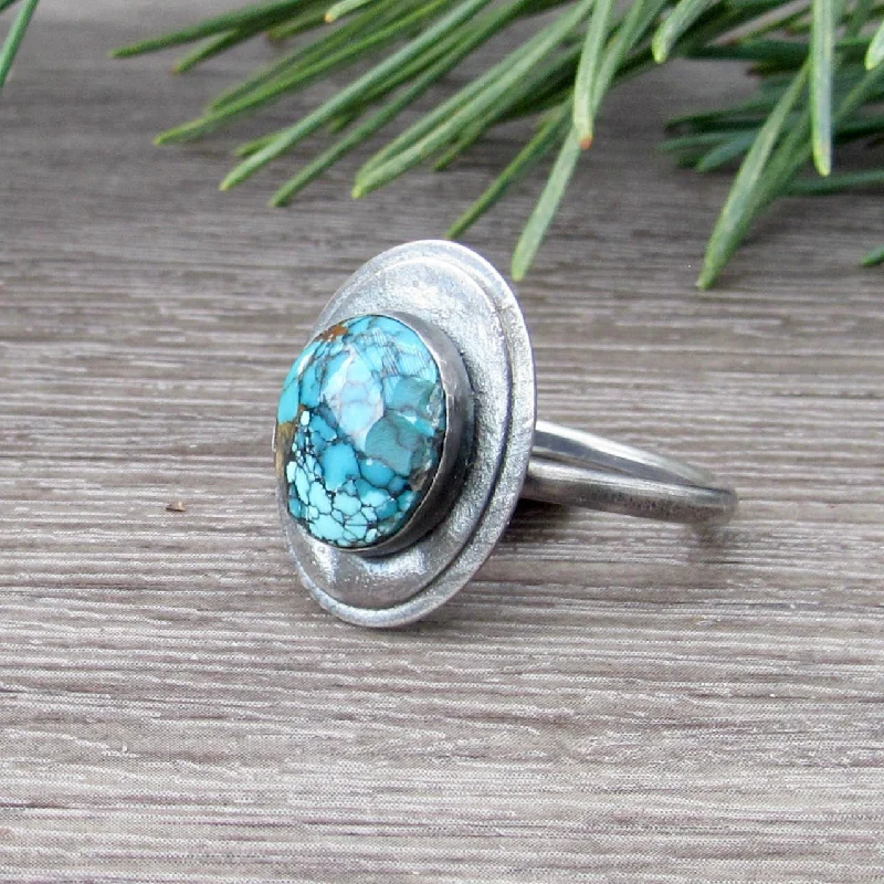 Designer Silver Rings-Turquoise Ring IV