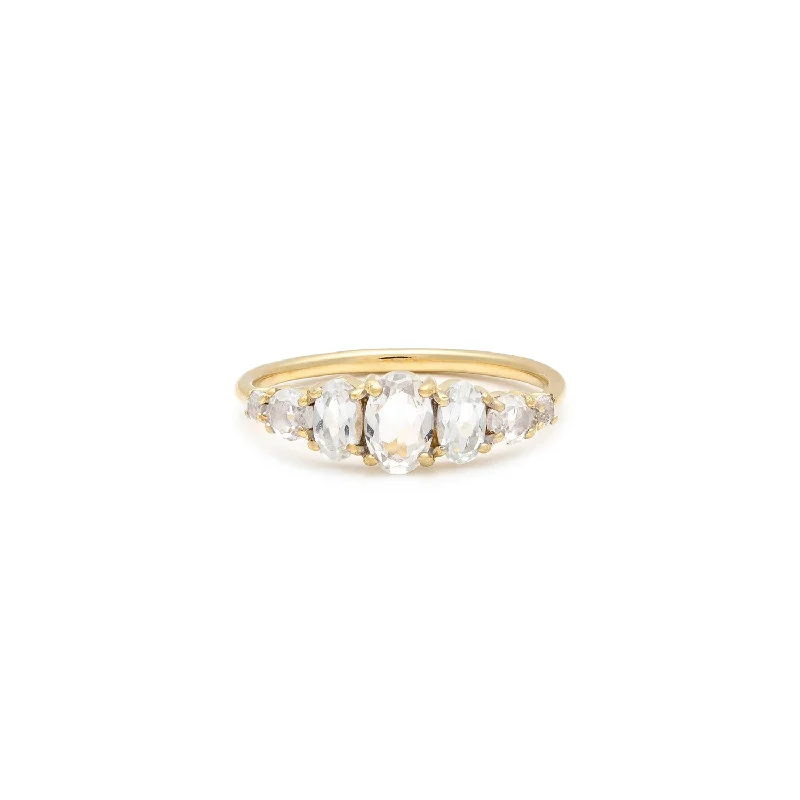 Bohemian Style Rings-Bijette Ring | White Topaz