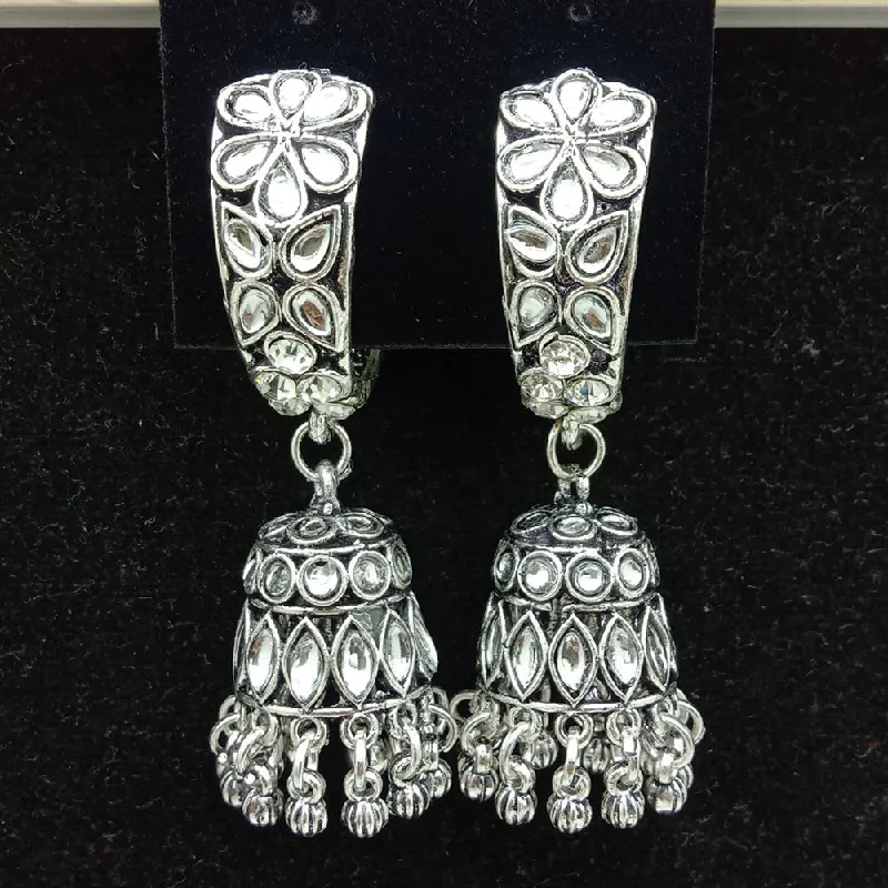 Party Earrings for Women-SP Jewellery Oxidised Plated Jhumki Earrings