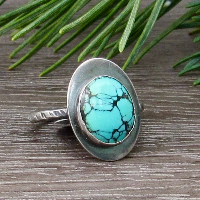 Designer Engagement Rings-Turquoise Ring I