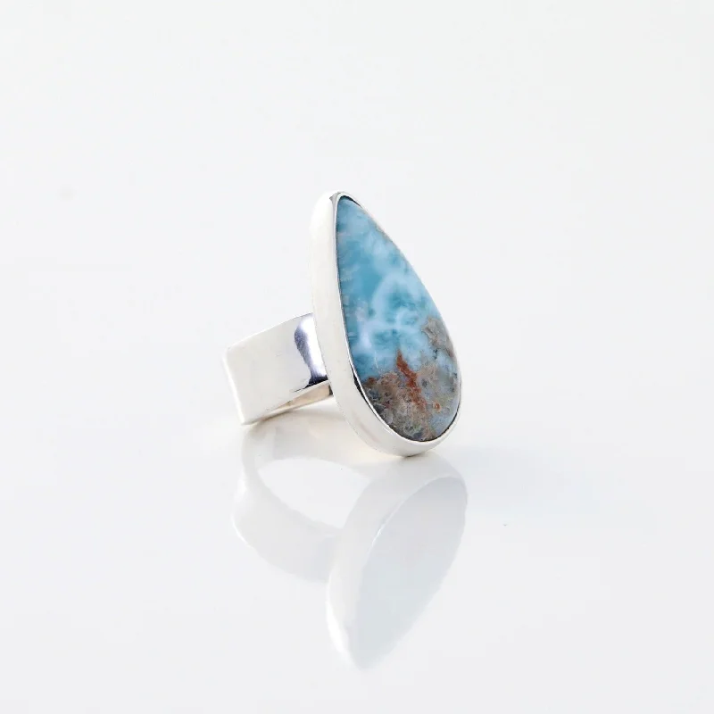 Vintage Diamond Rings-Larimar Ring Amaya