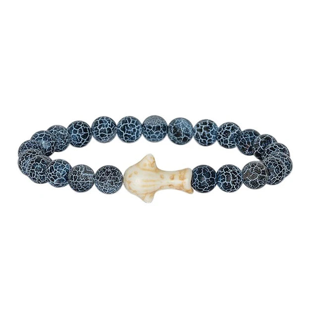 Simple Pearl and Gemstone Bracelets-Fahlo The Quest Bracelet - Shark