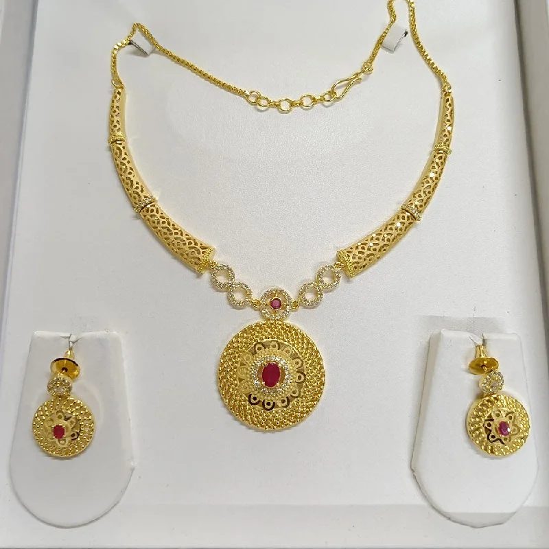 Sparkling Stone Necklaces-Pari Art Jewellery Forming Necklace Set