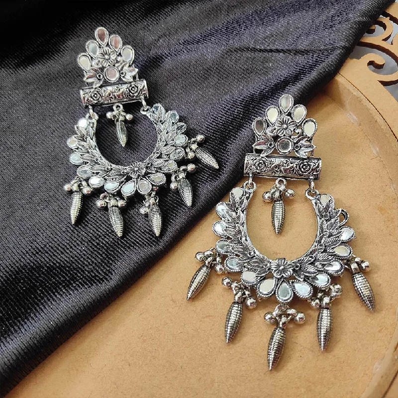 Minimalist Earrings for Work-Darshana Jewels Oxidised  Plated Dangler Earrings