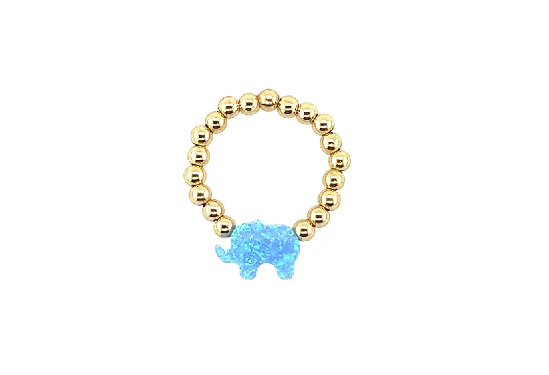 Trendy Gemstone Rings-Elephant Opal Ring