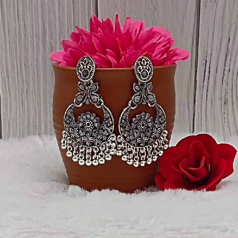 Bold Statement Earrings-Darshana Jewels Oxidised Plated Dangler Earrings