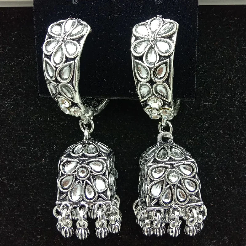 Wedding Earrings for Brides-SP Jewellery Oxidised Plated Jhumki Earrings