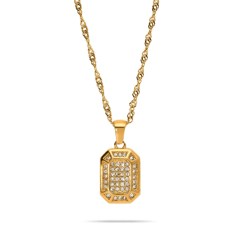 Luxury Necklaces with Diamonds-Anura necklace gold