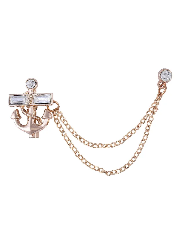 Colorful Flower Brooch-Classic Unisex Anchor with Chain Fashion Brooch