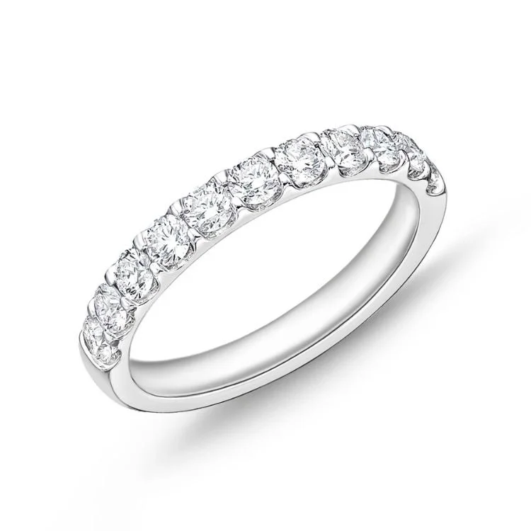 Unique Vintage Wedding Rings-Odessa 11-Stone Diamond Band