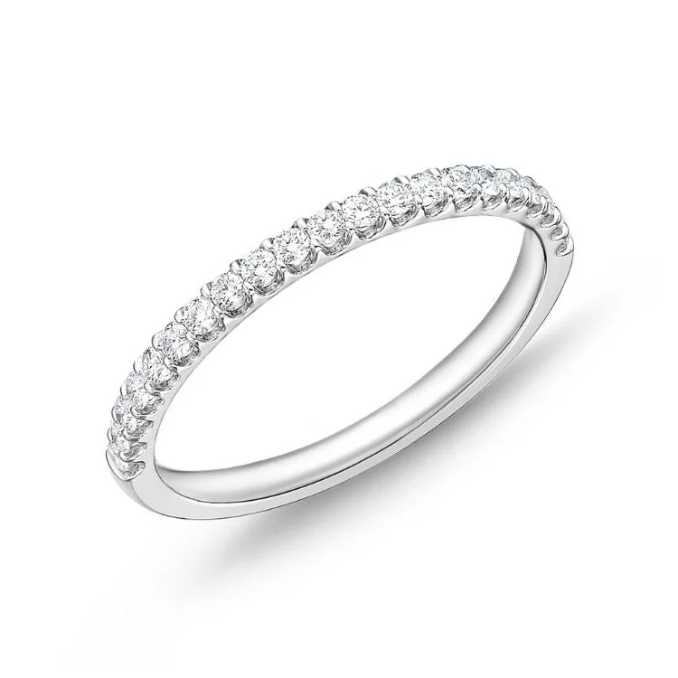 Elegant Gemstone Wedding Rings-Odessa 1/2 Diamond Band