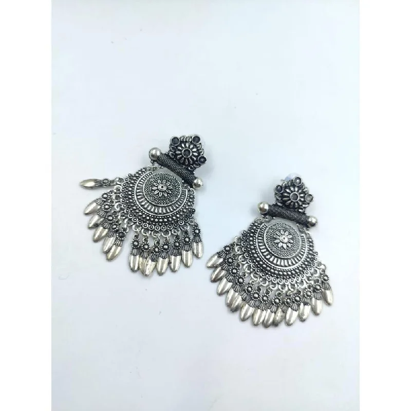 Mixed Color Earrings-Akruti Collection Oxidised Plated  Dangler Earrings